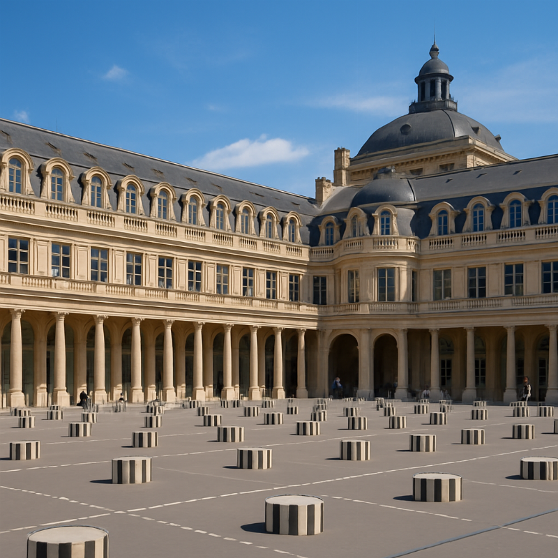 Palais Royal et ses jardins, un lieu historique de l’architecture classique à découvrir avec votre paris carte.